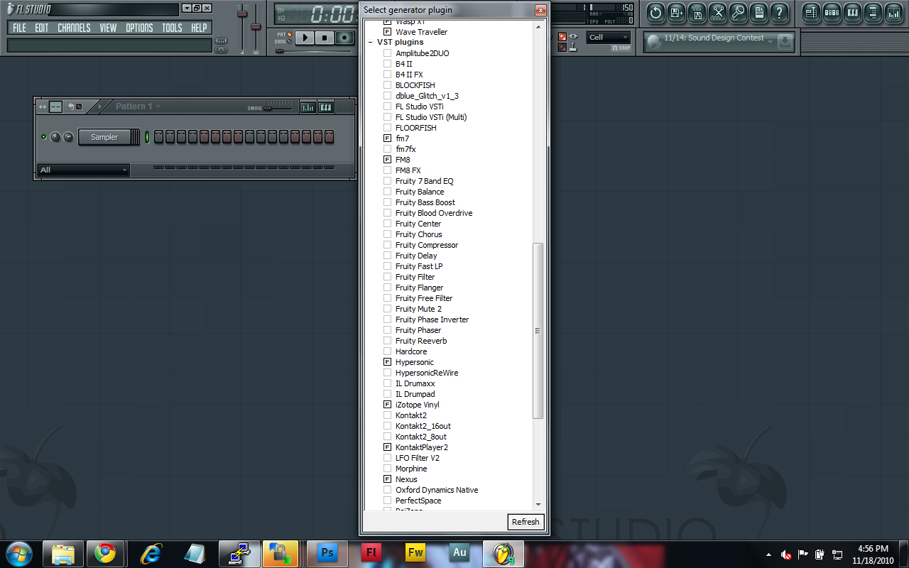 Adding a new VSTi to FLStudio. Checking what VST Plugins you have on your system.