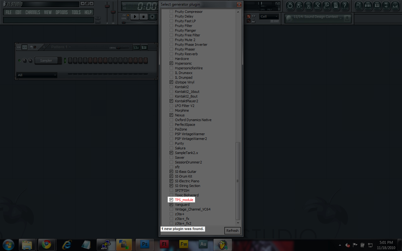 Adding a new VSTi to FLStudio. Enabling the new VST(s).